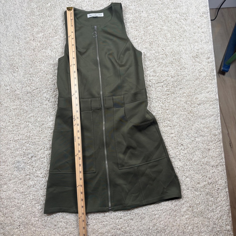 Abercrombie & Fitch Khaki Green Mini Dress - Picture 2 of 6